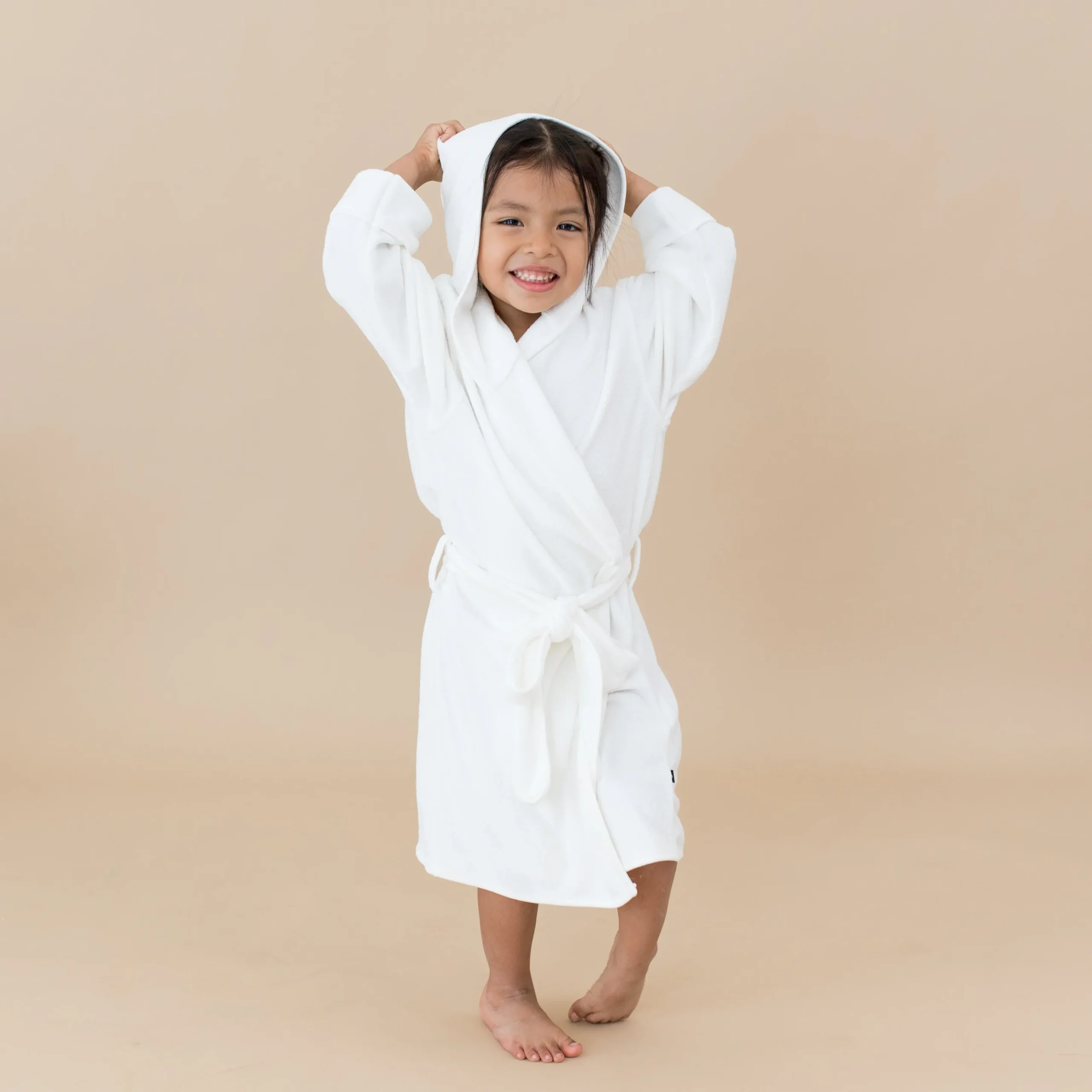 Hooded Bath Robe in Cloud