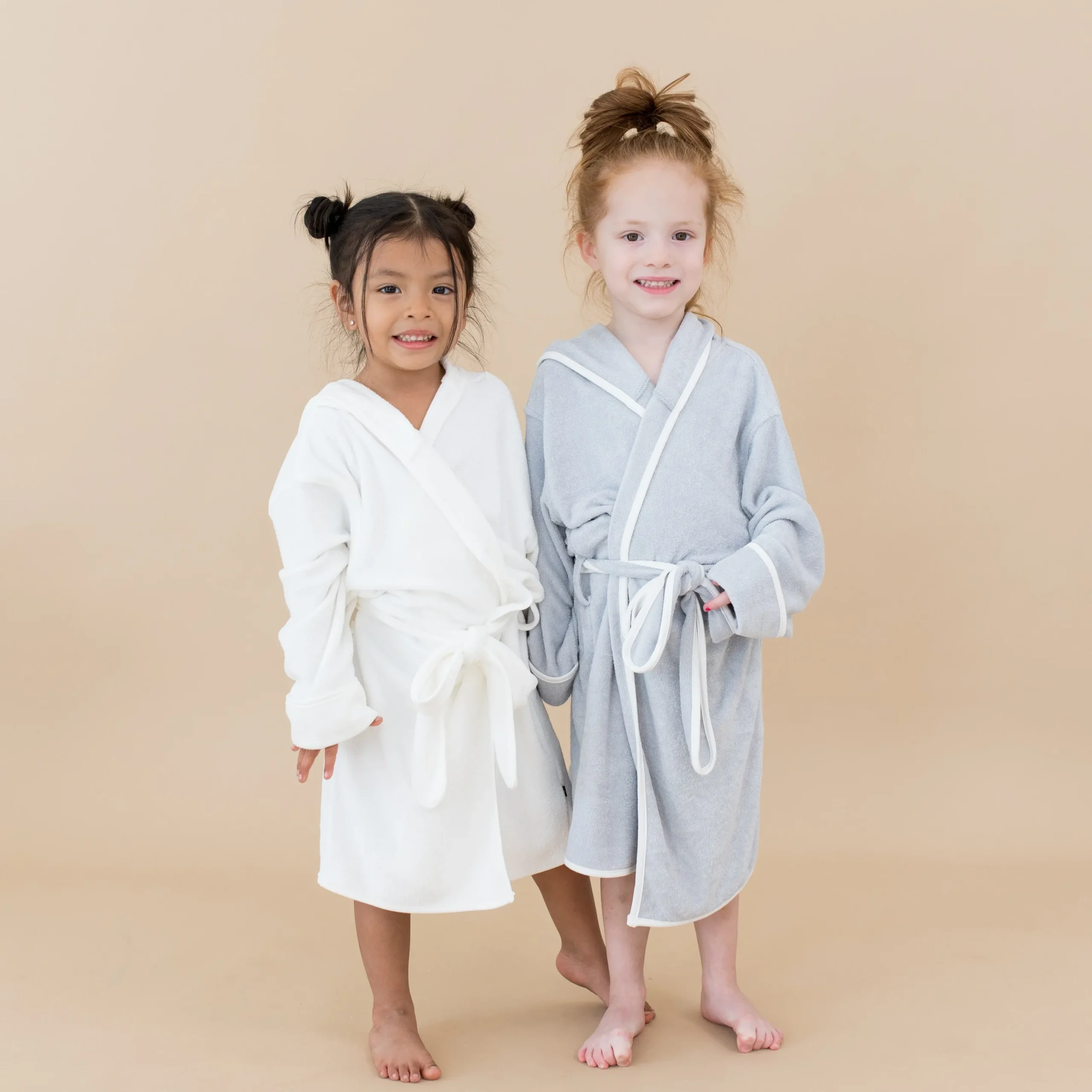 Hooded Bath Robe in Cloud