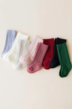 Knee High Socks in Cloud