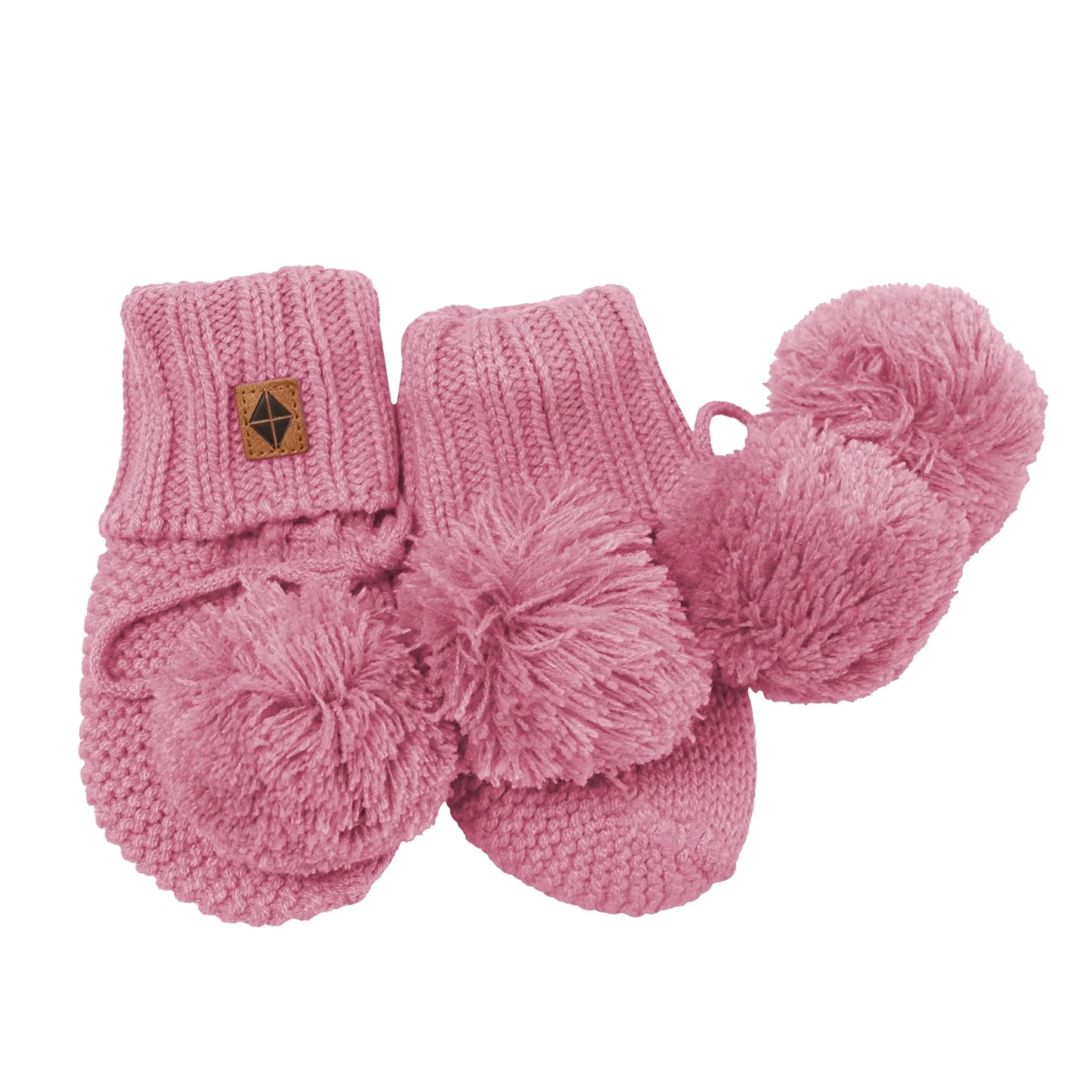 Knit Booties in Apple Blossom