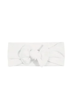 Knotted Bow Headband in Cloud