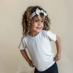 Knotted Bow Headband in Oat