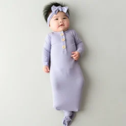 Knotted Gown with Bow Set in Taro