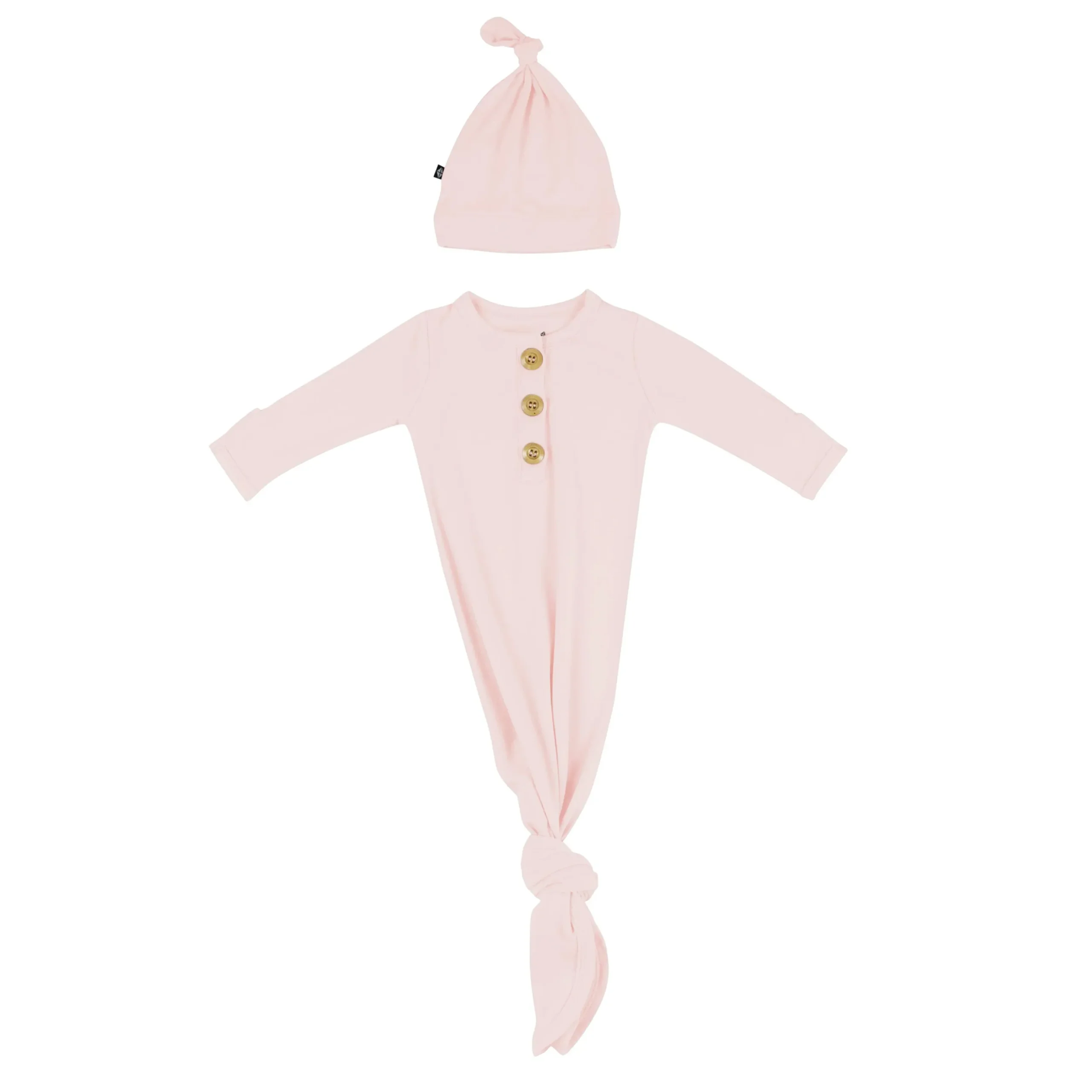 Knotted Gown with Hat Set in Blush