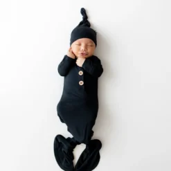 Knotted Gown with Hat Set in Midnight