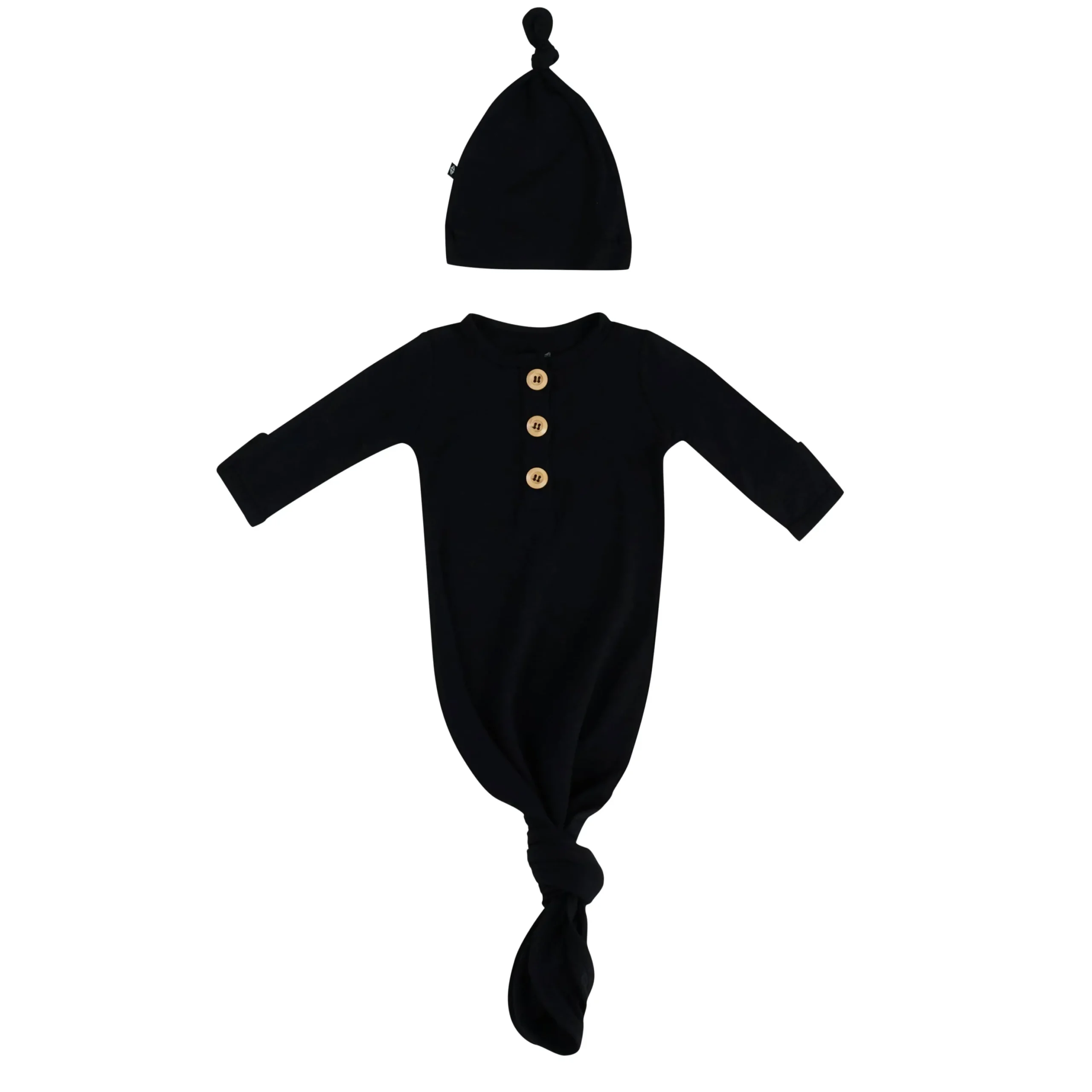Knotted Gown with Hat Set in Midnight
