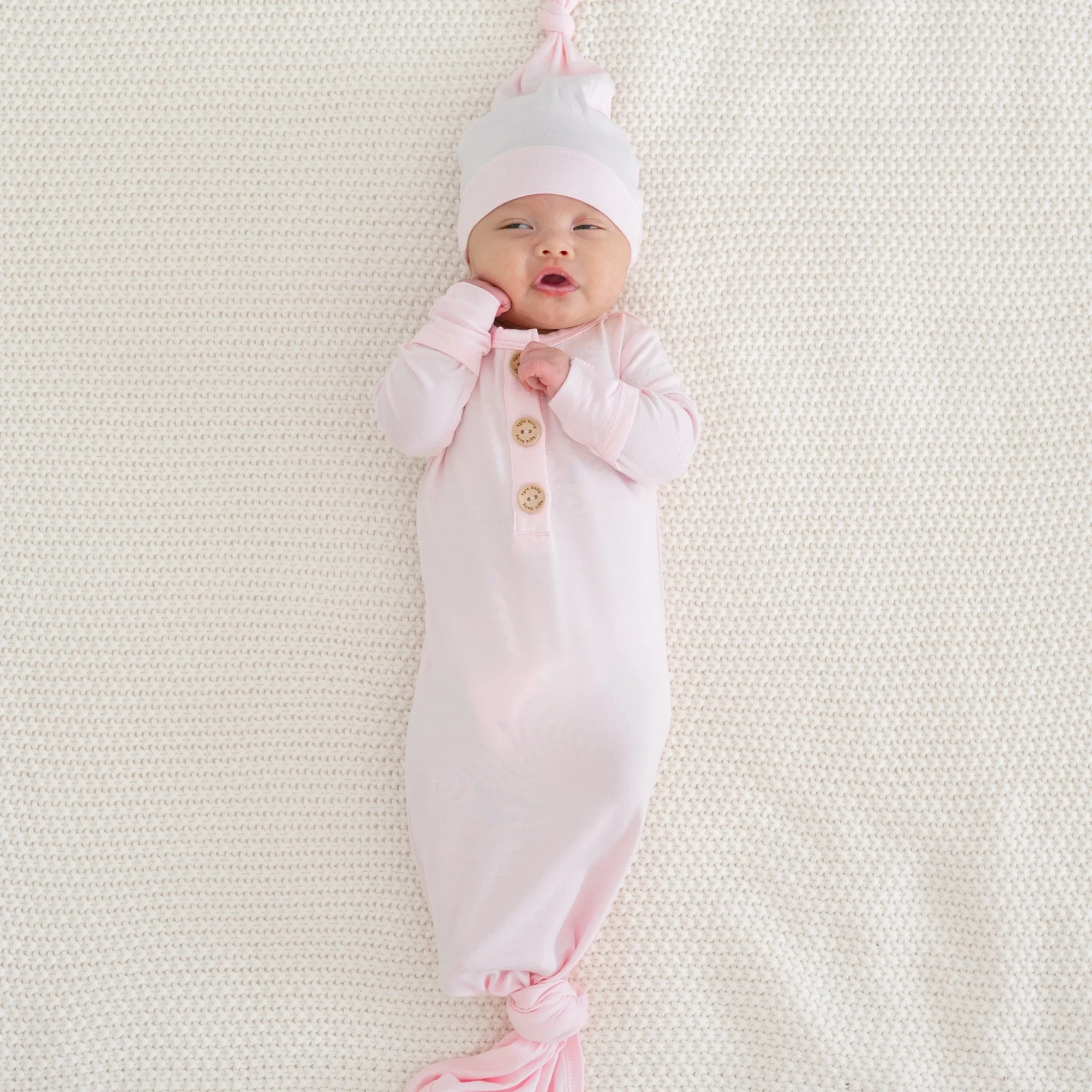 Knotted Gown with Hat Set in Sakura