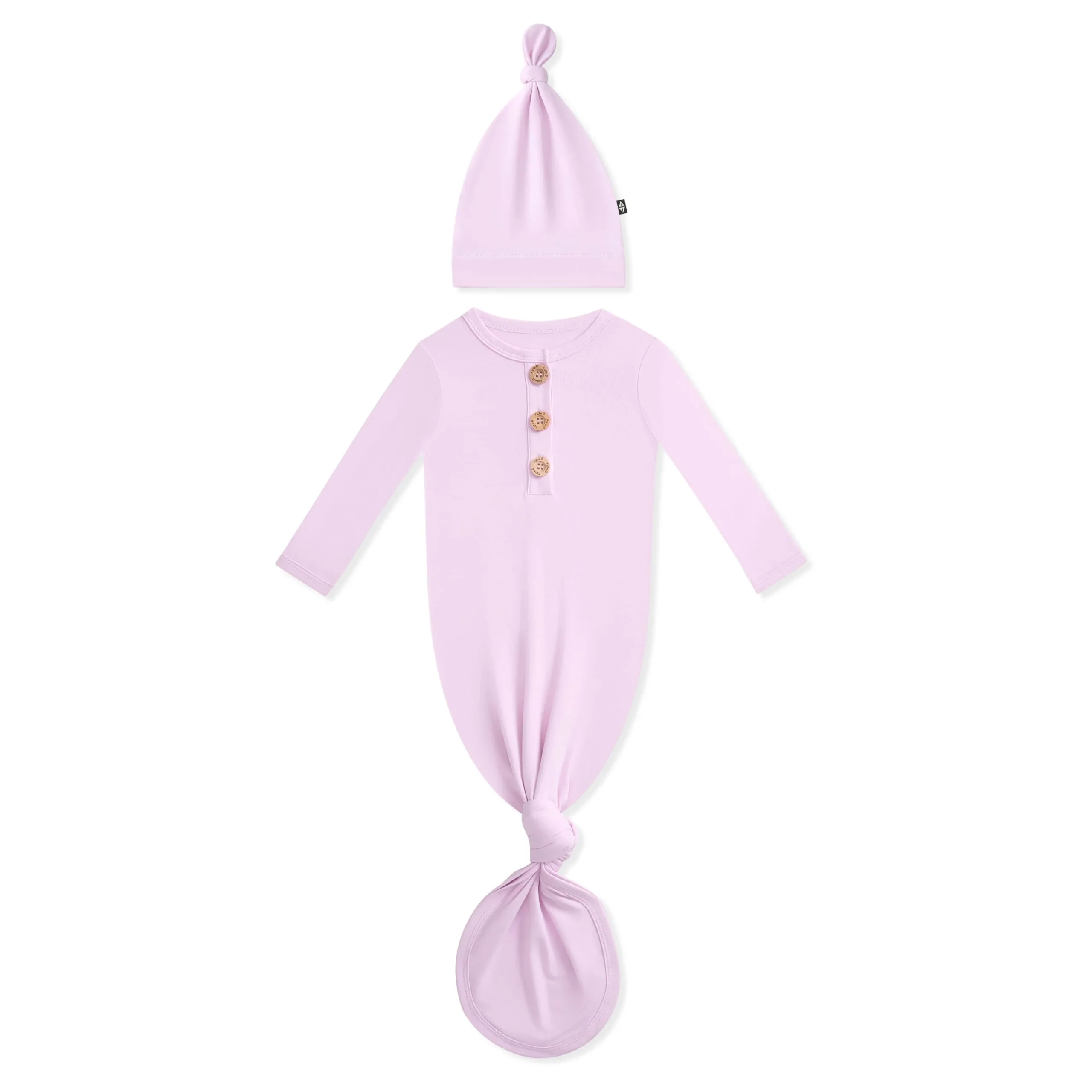 Knotted Gown with Hat Set in Thistle