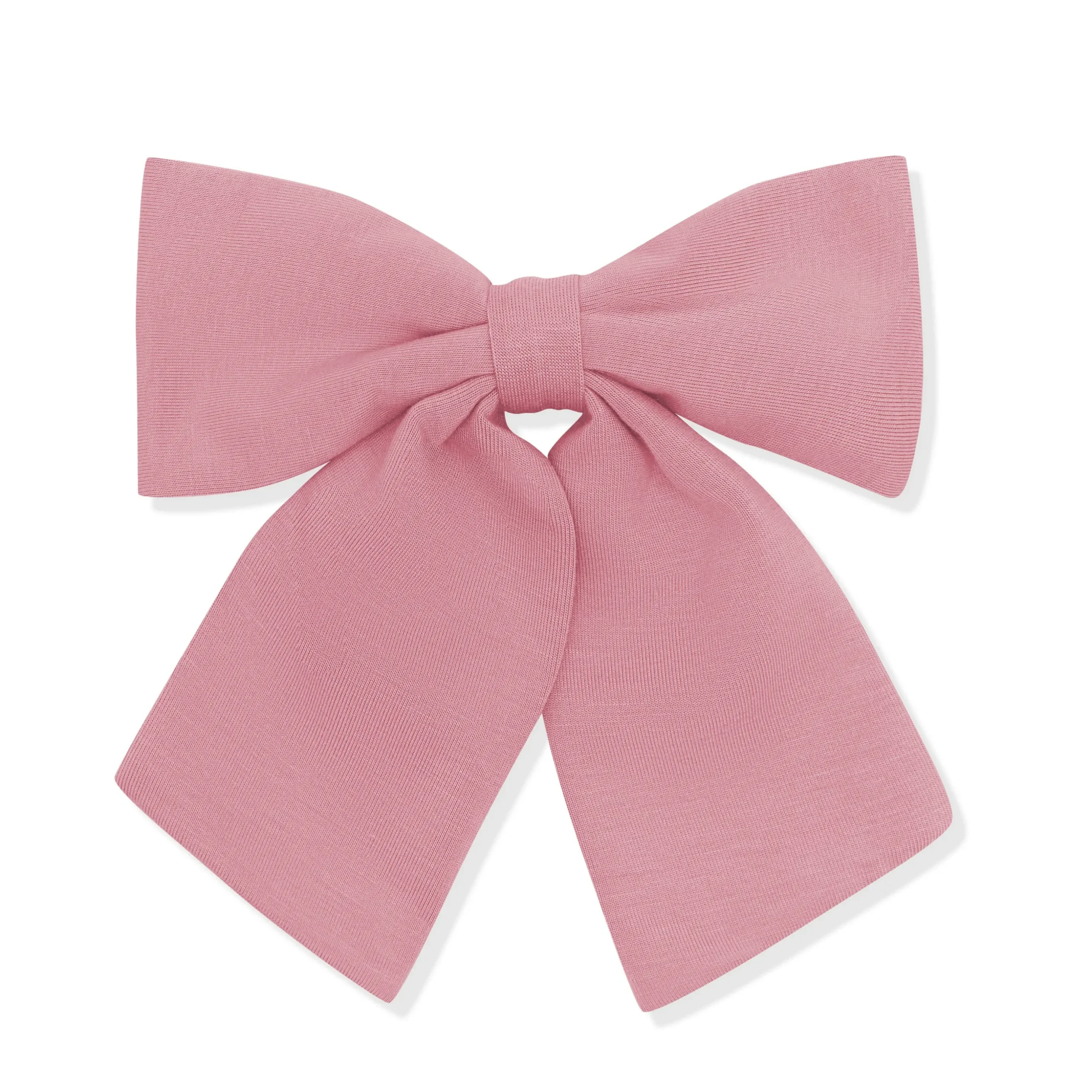 Large Alligator Clip Bow in Apple Blossom