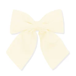 Large Alligator Clip Bow in Chamomile