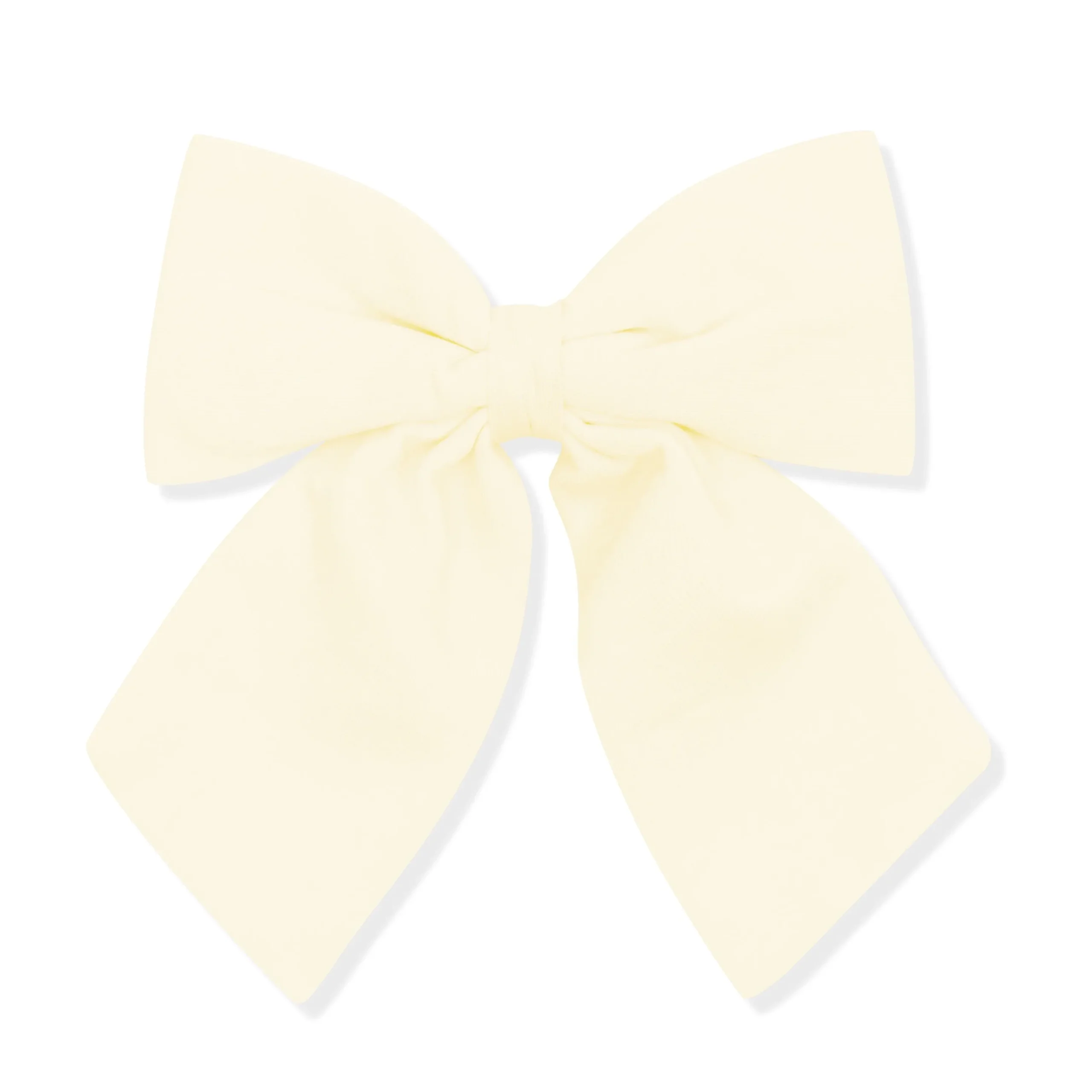 Large Alligator Clip Bow in Chamomile