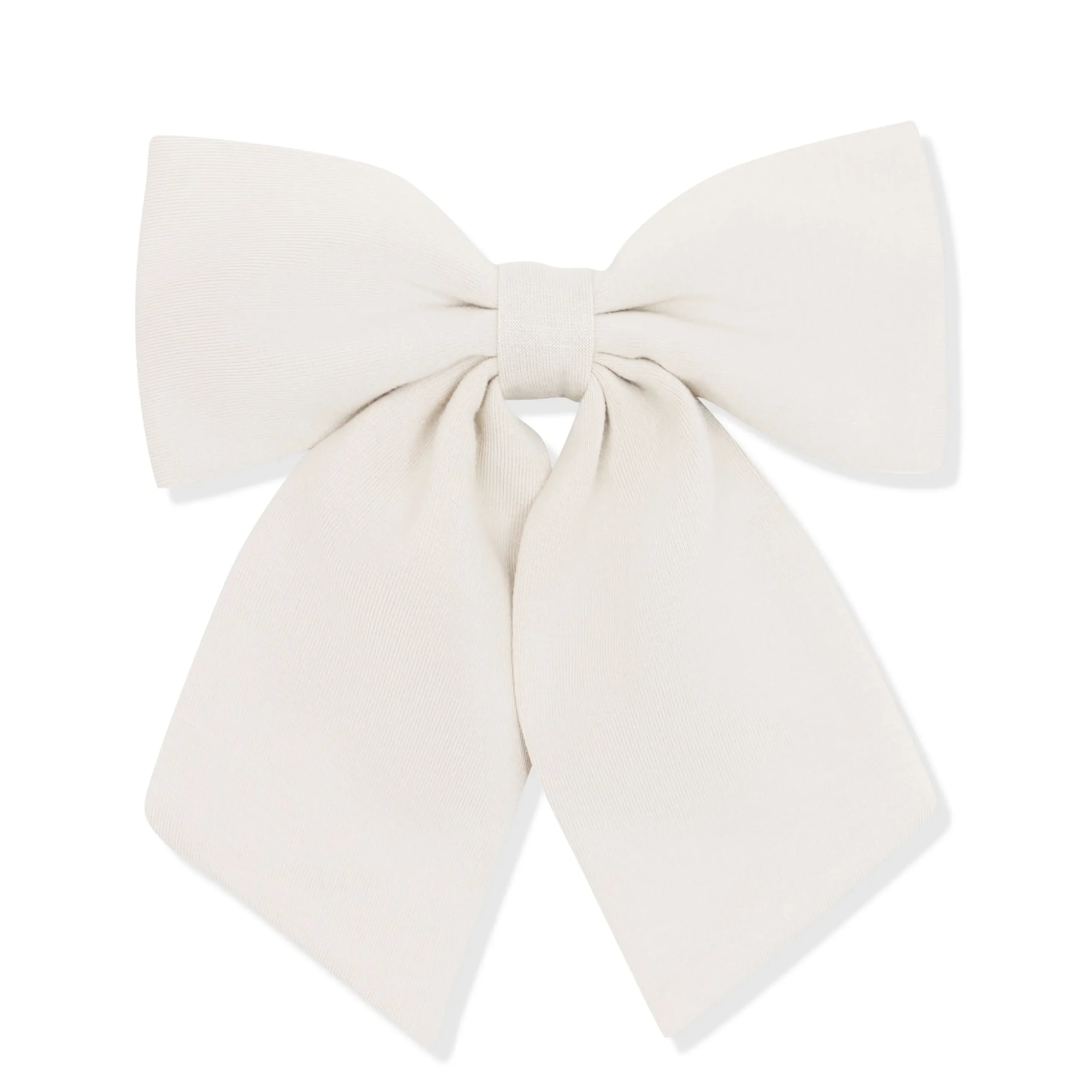 Large Alligator Clip Bow in Oat