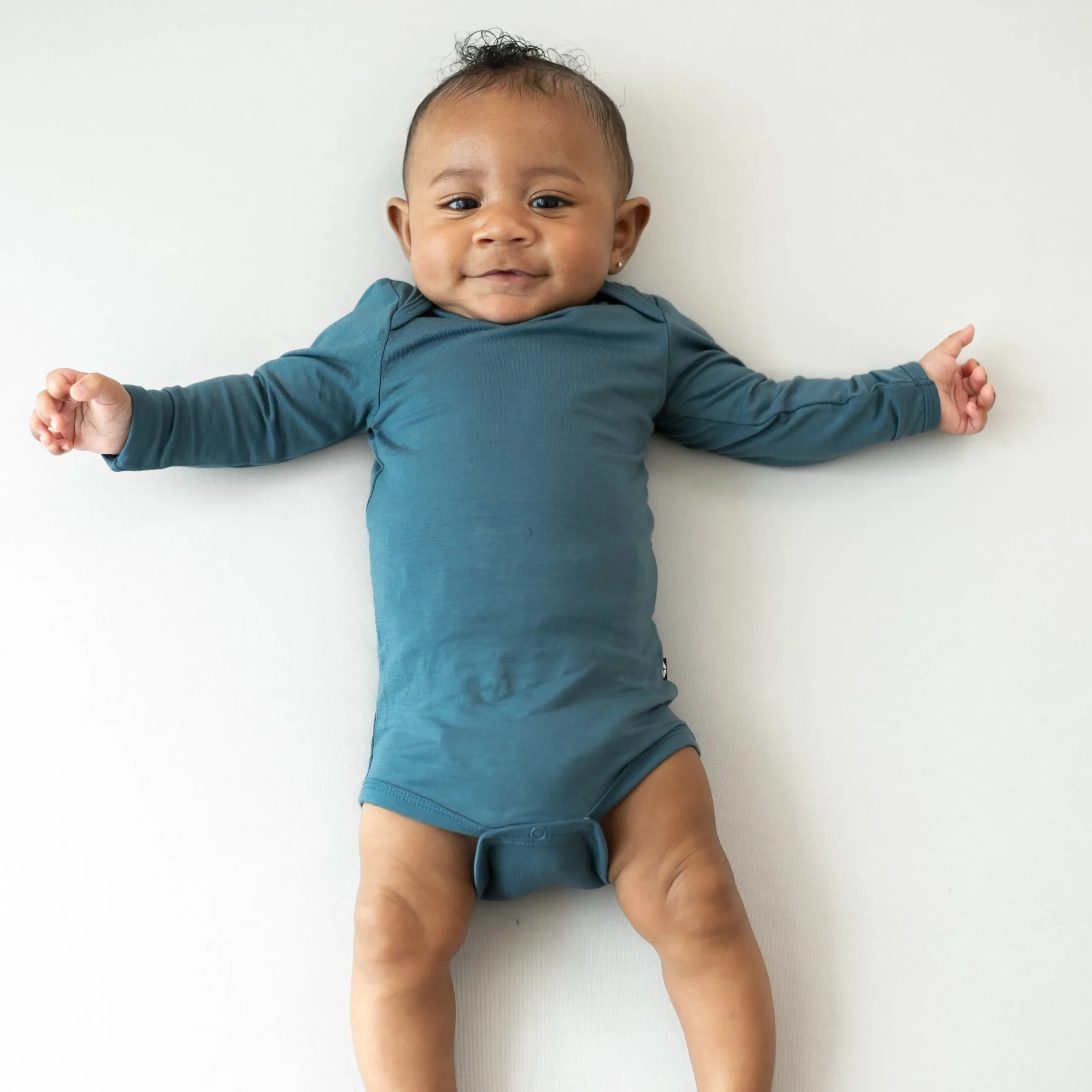 Long Sleeve Bodysuit in Atlantic