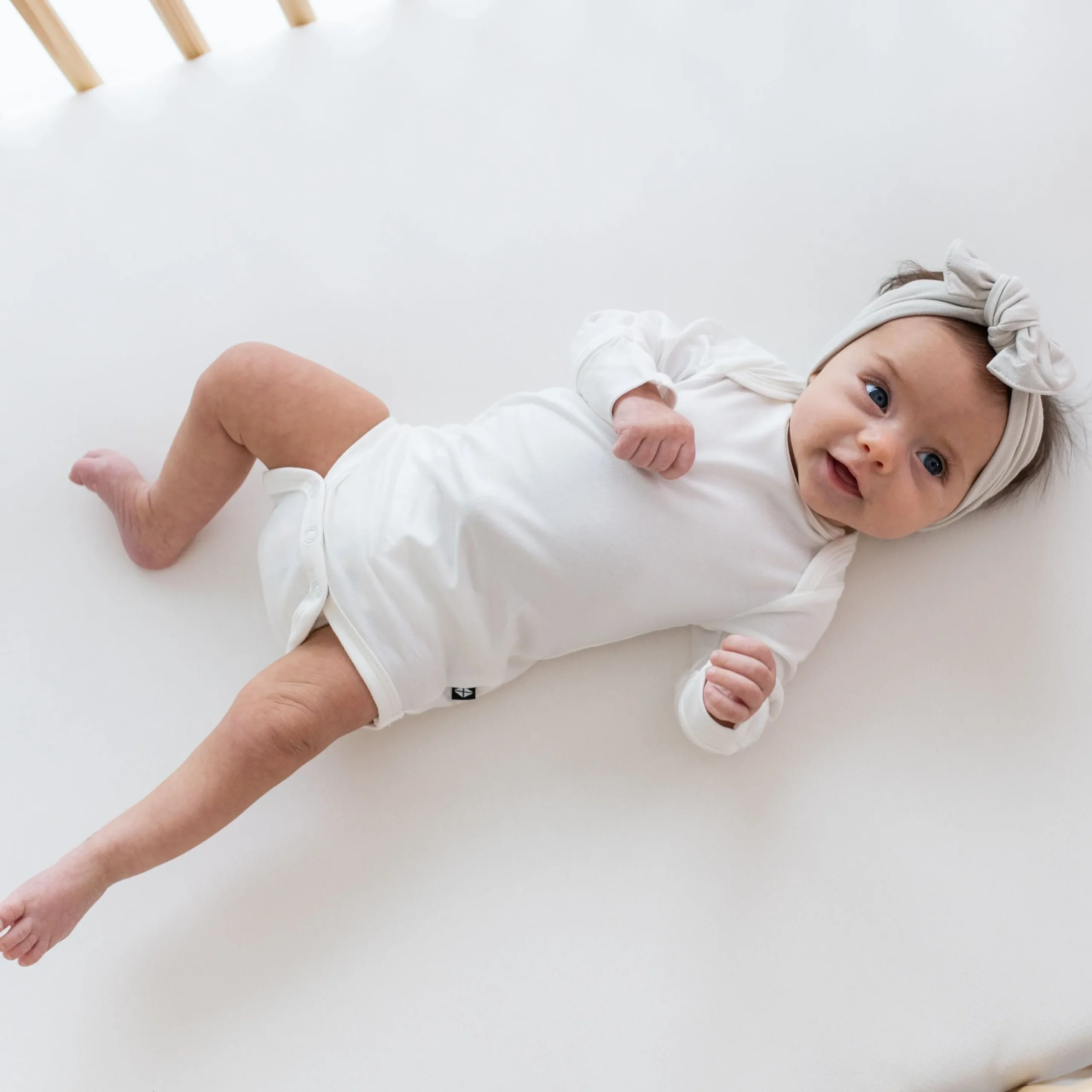 Long Sleeve Bodysuit in Cloud