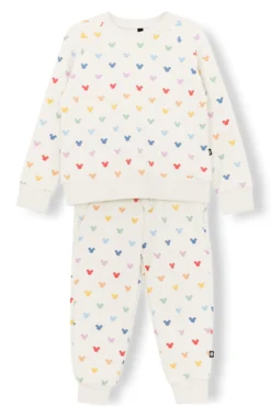 Long Sleeve Jogger Set in Pastel Mickey Mouse
