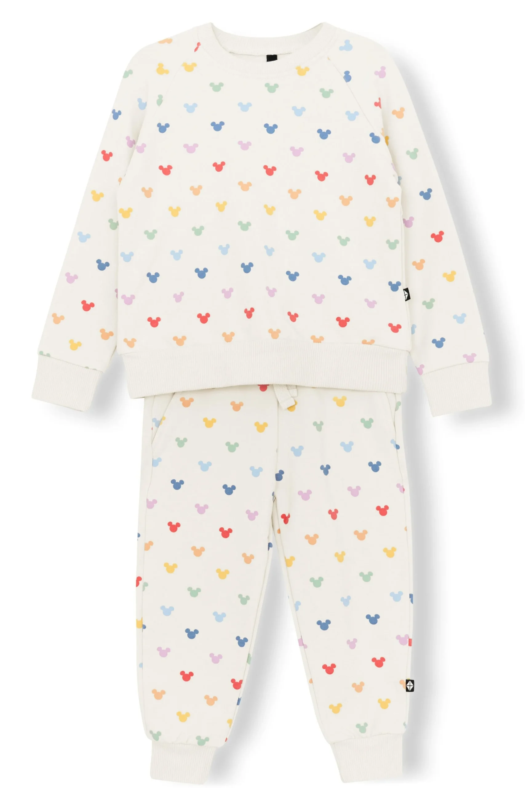 Long Sleeve Jogger Set in Pastel Mickey Mouse