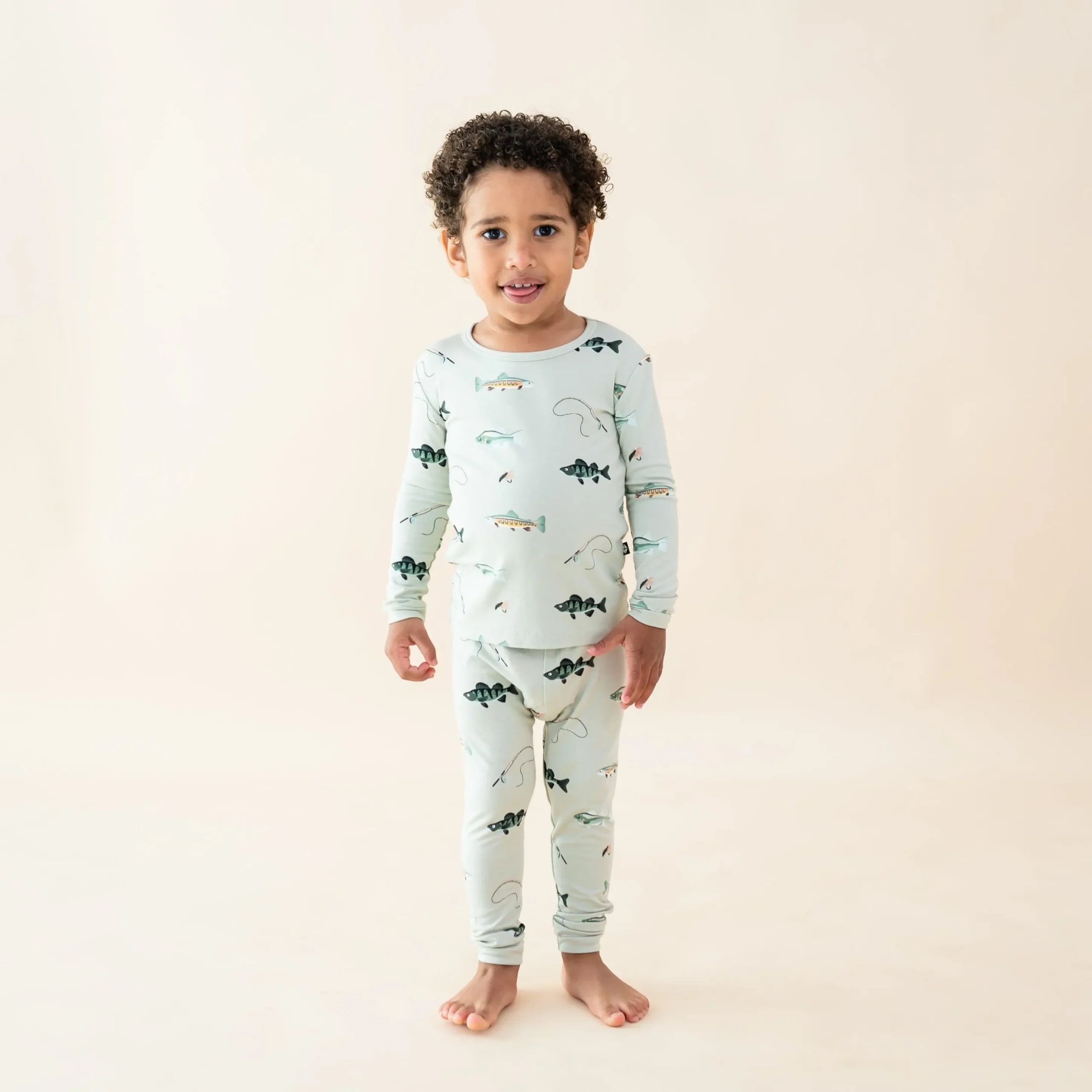 Long Sleeve Pajamas in Fishing