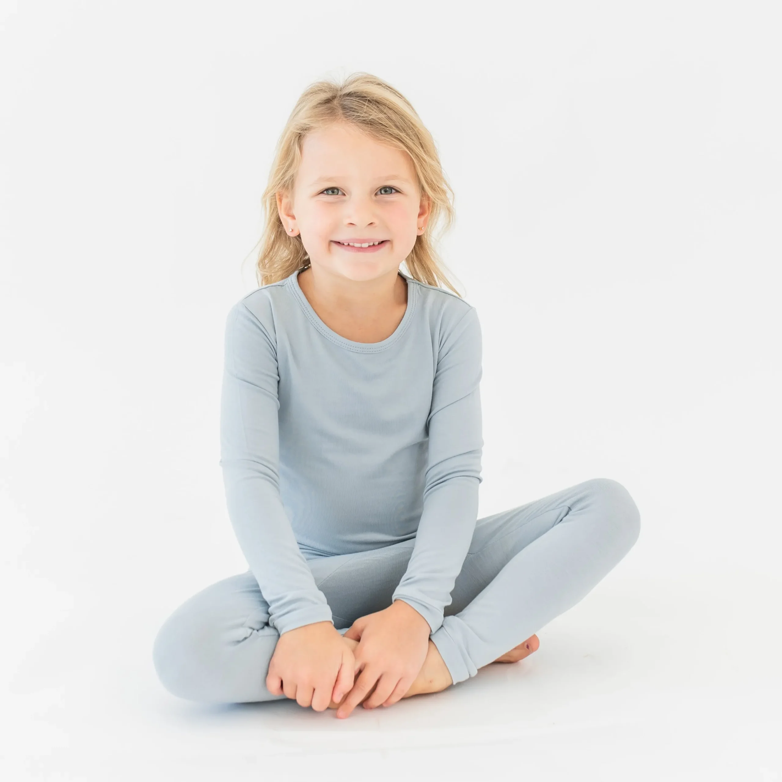 Long Sleeve Pajamas in Fog