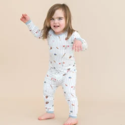 Long Sleeve Pajamas in Home Run