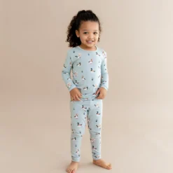Long Sleeve Pajamas in Mallard Duck