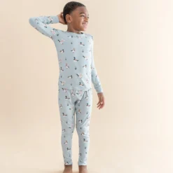 Long Sleeve Pajamas in Mallard Duck
