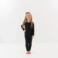 Long Sleeve Pajamas in Midnight