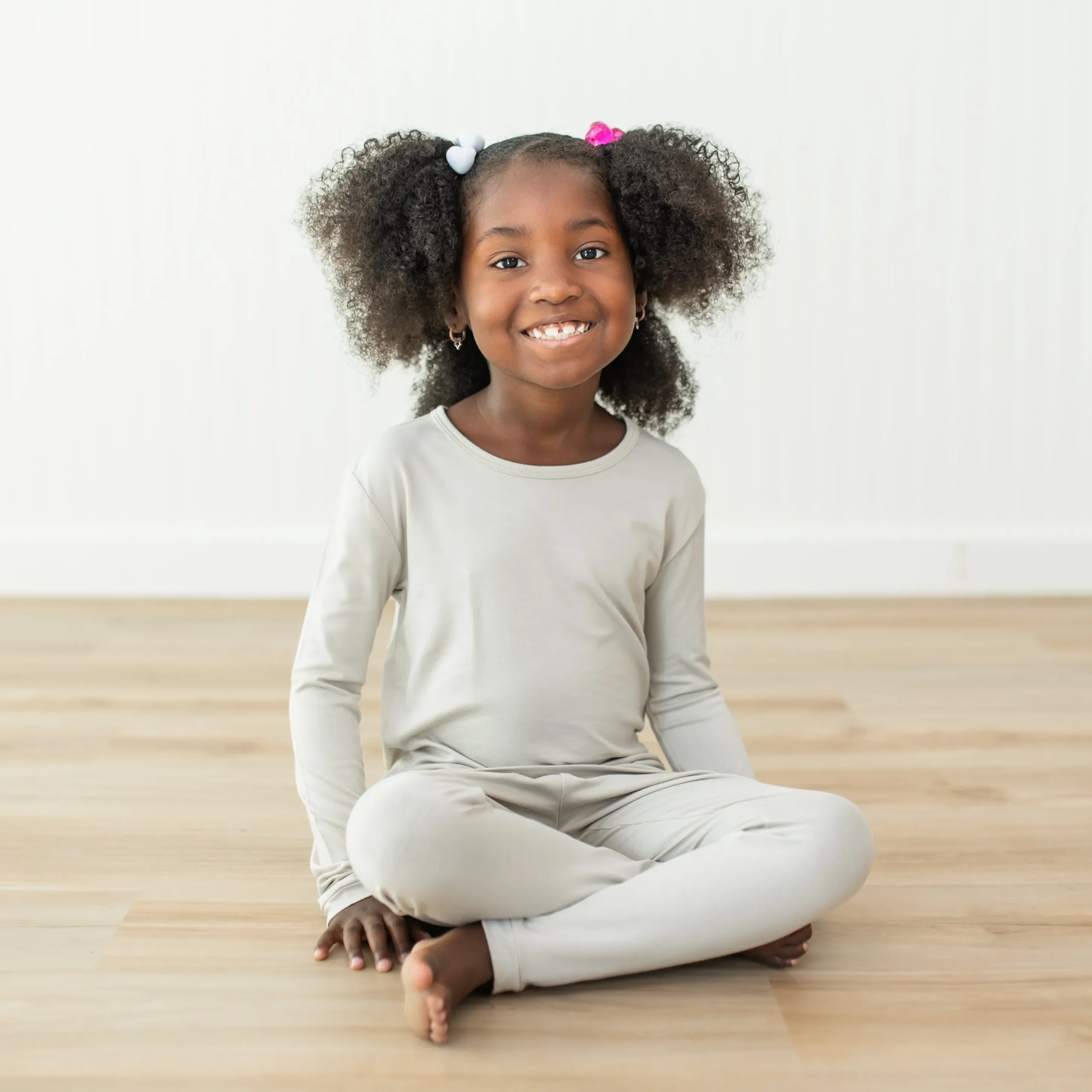 Long Sleeve Pajamas in Oat