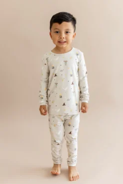 Long Sleeve Pajamas in Starry Icon