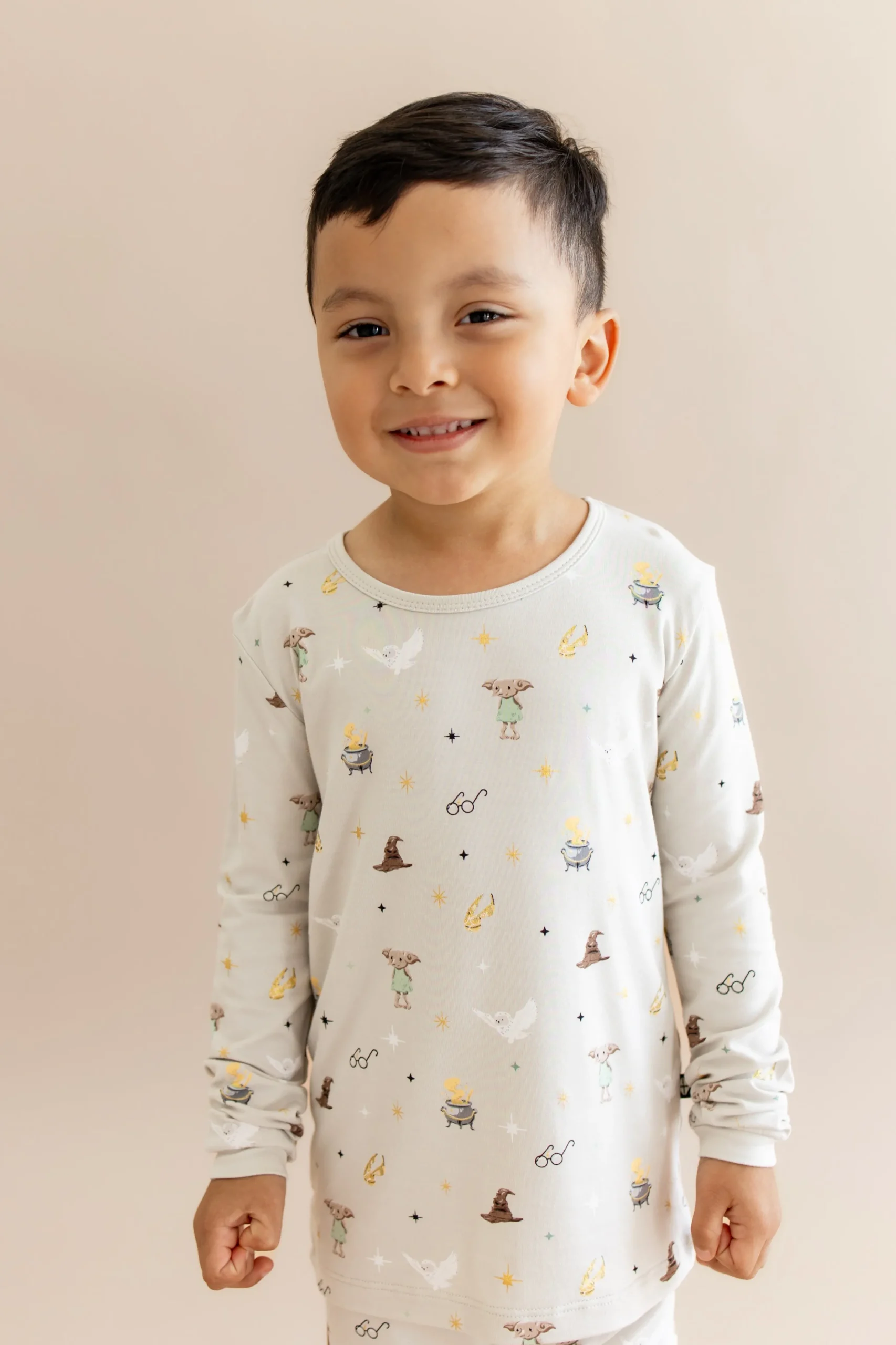Long Sleeve Pajamas in Starry Icon