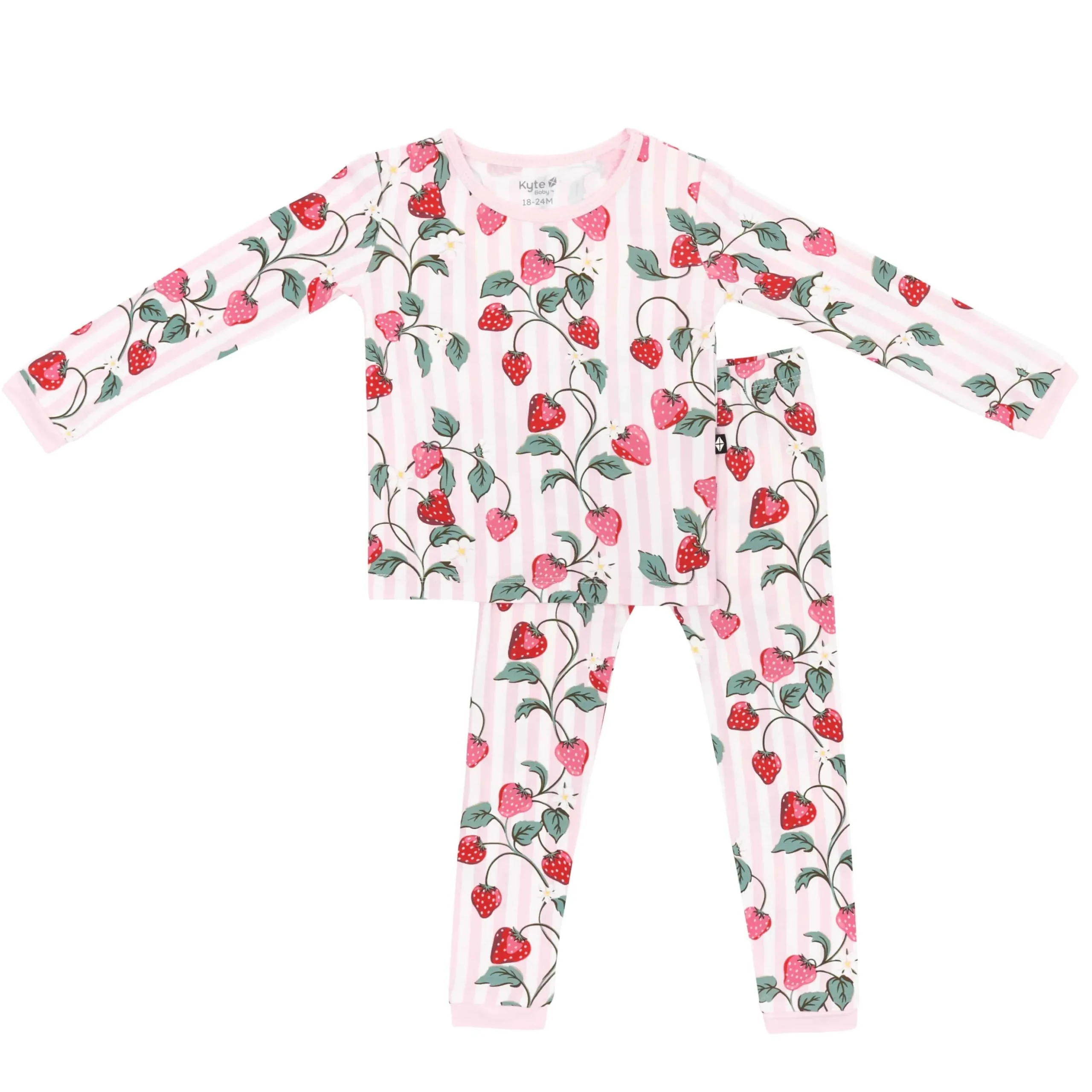 Long Sleeve Pajamas in Strawberry Fields
