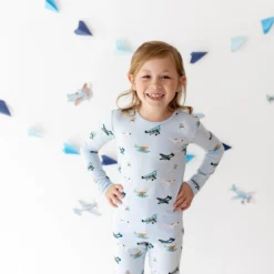 Long Sleeve Pajamas in Take Off