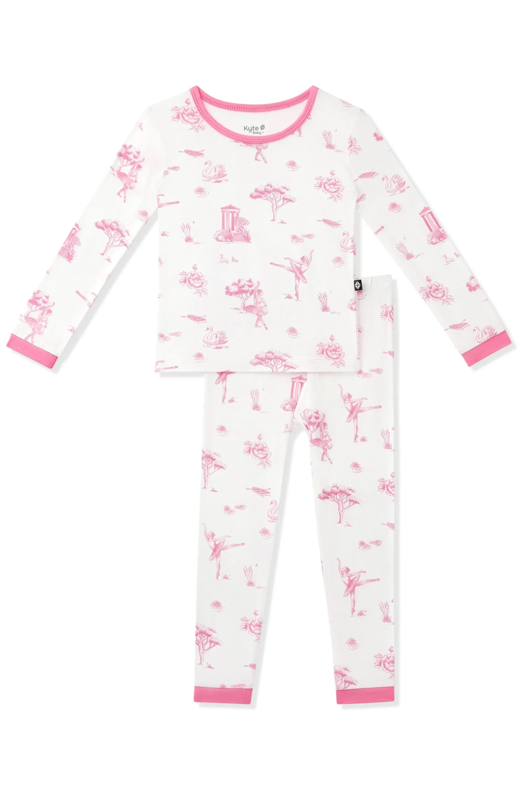 Long Sleeve Pajamas in Toile Ballet