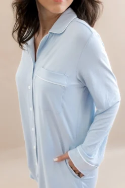Long Sleeve Women’s Nightshirt in Breeze