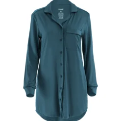 Long Sleeve Women’s Nightshirt in Atlantic