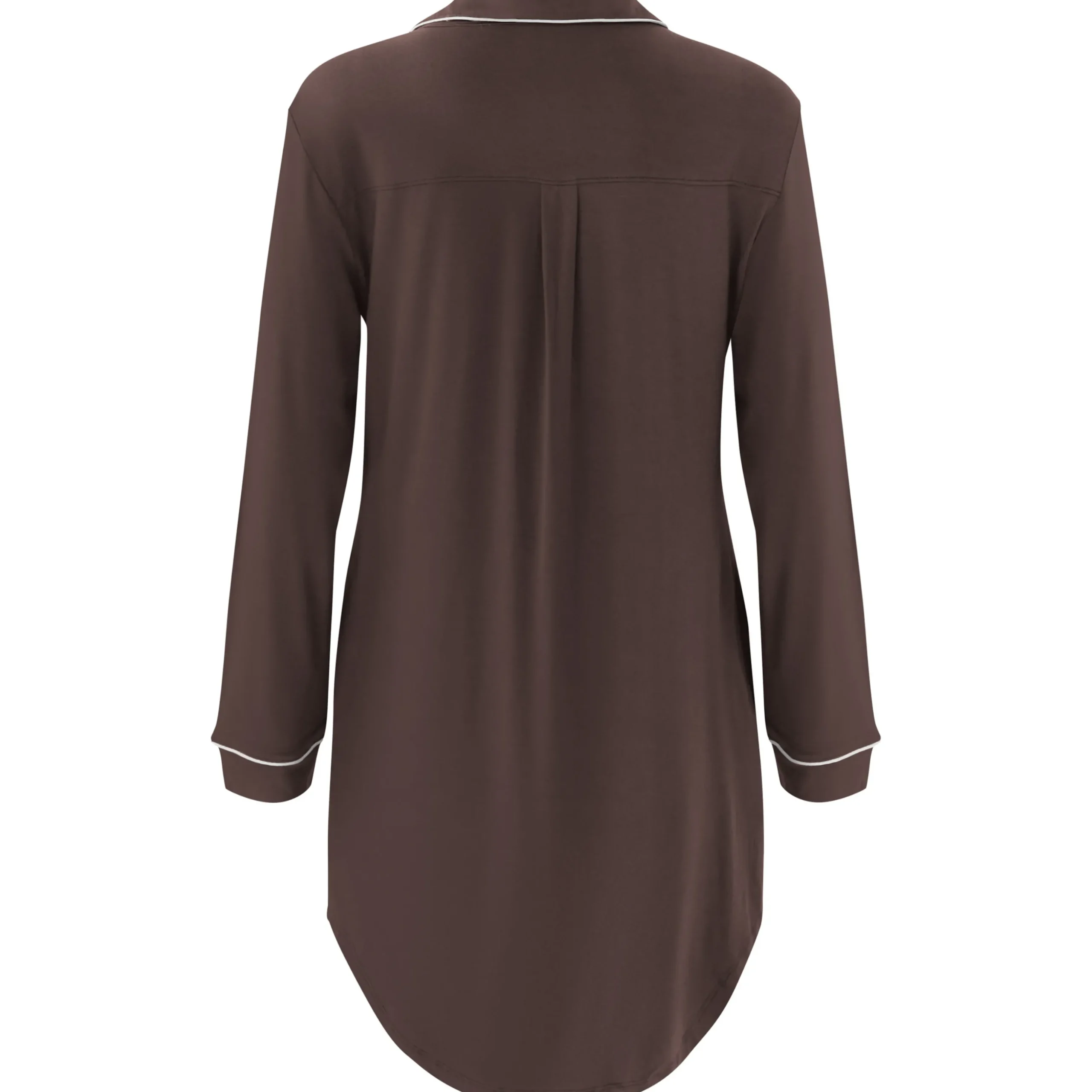 Long Sleeve Women’s Nightshirt in Espresso