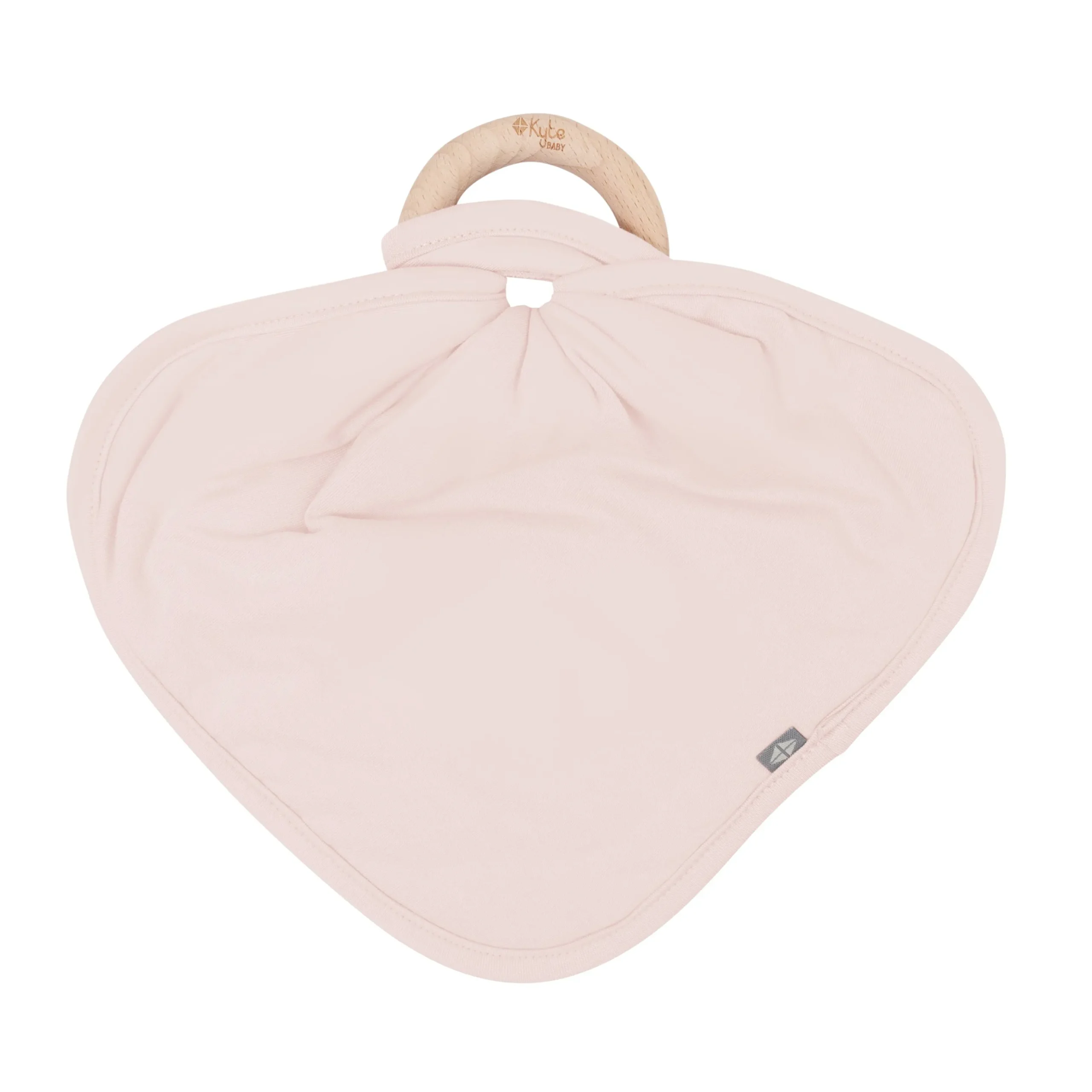 Lovey in Blush with Removable Wooden Teething Ring