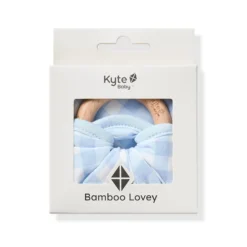 Lovey in Gingham Breeze with Removable Wooden Teething Ring