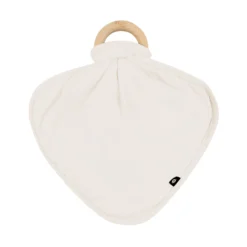 Lovey in Oat with Removable Wooden Teething Ring