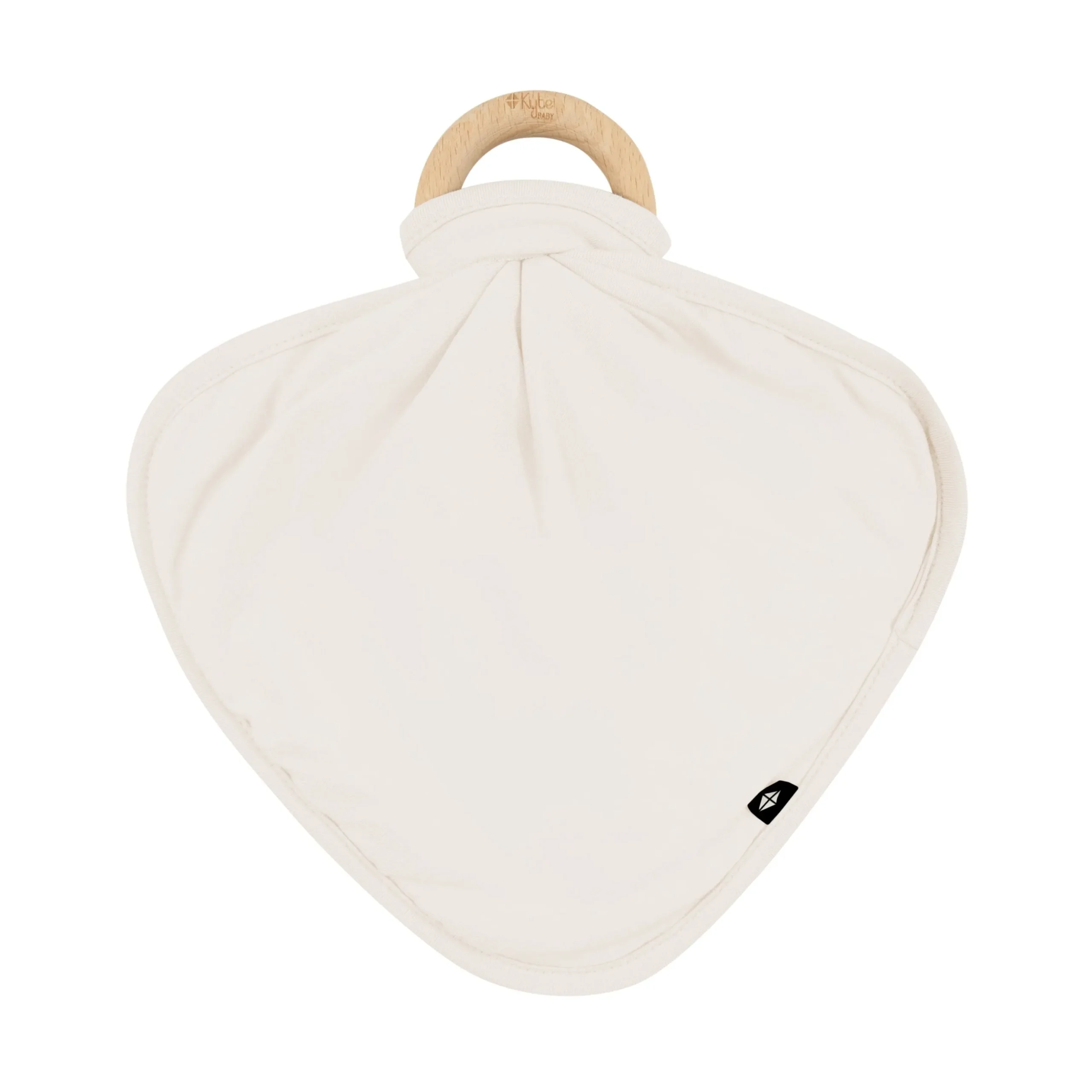 Lovey in Oat with Removable Wooden Teething Ring