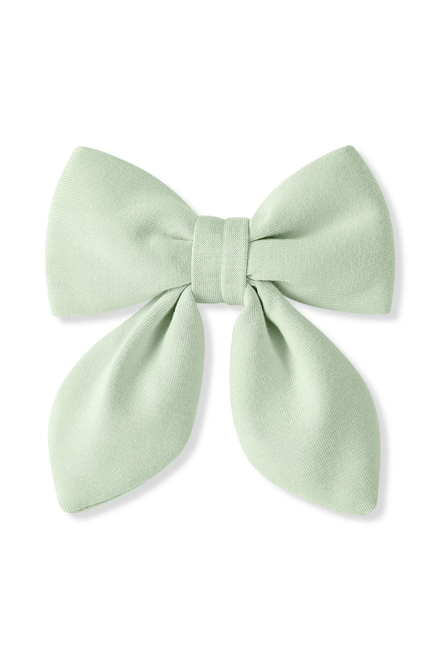 Medium Alligator Clip Bow in Basil
