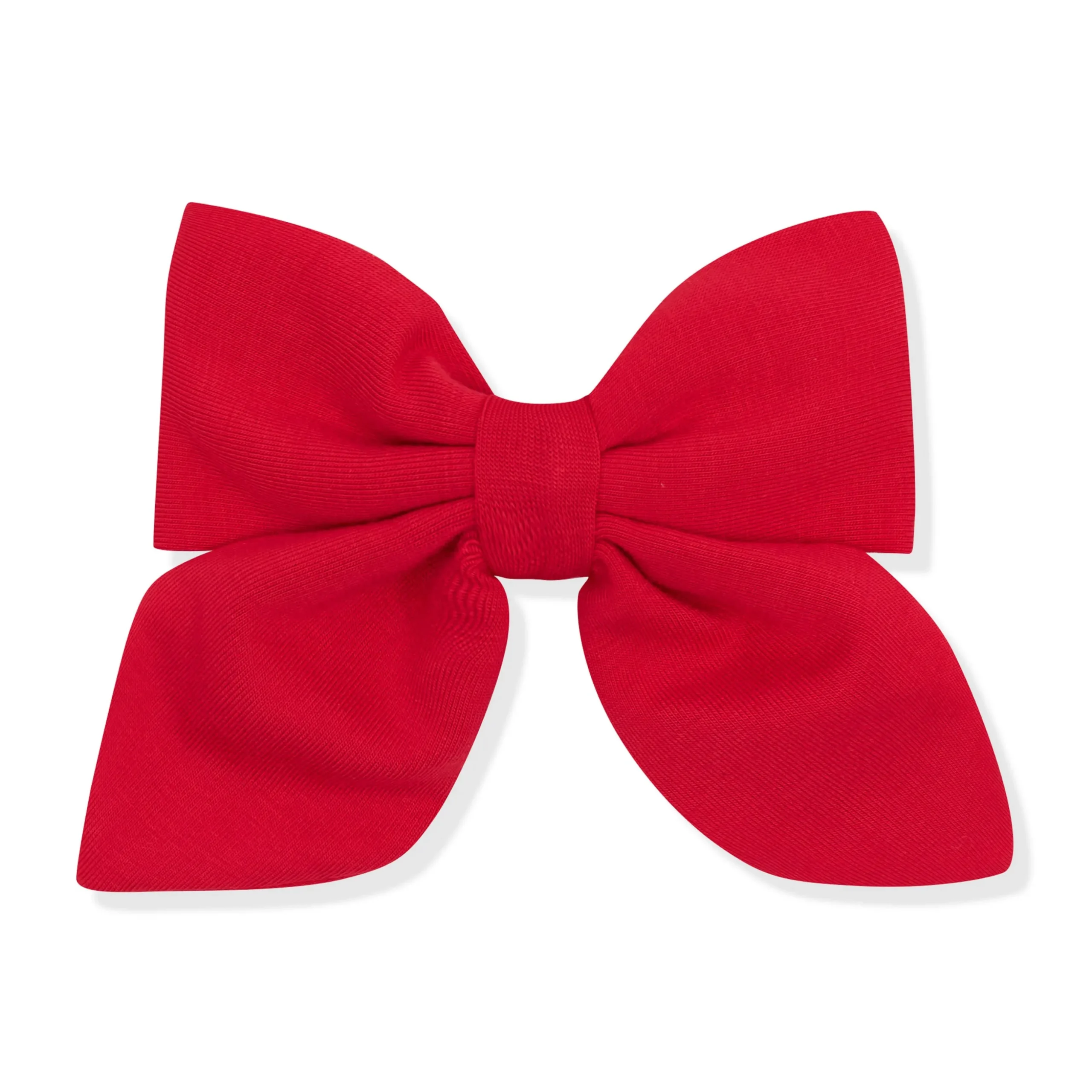 Medium Alligator Clip Bow in Cardinal