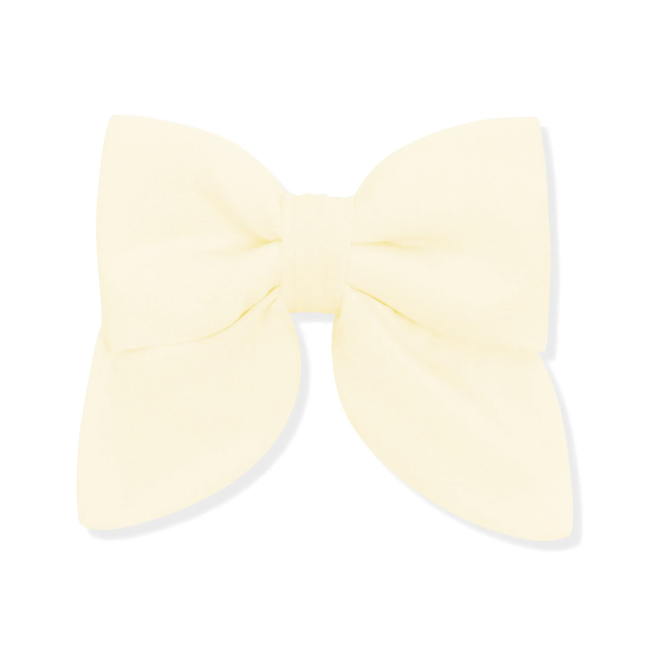 Medium Alligator Clip Bow in Chamomile