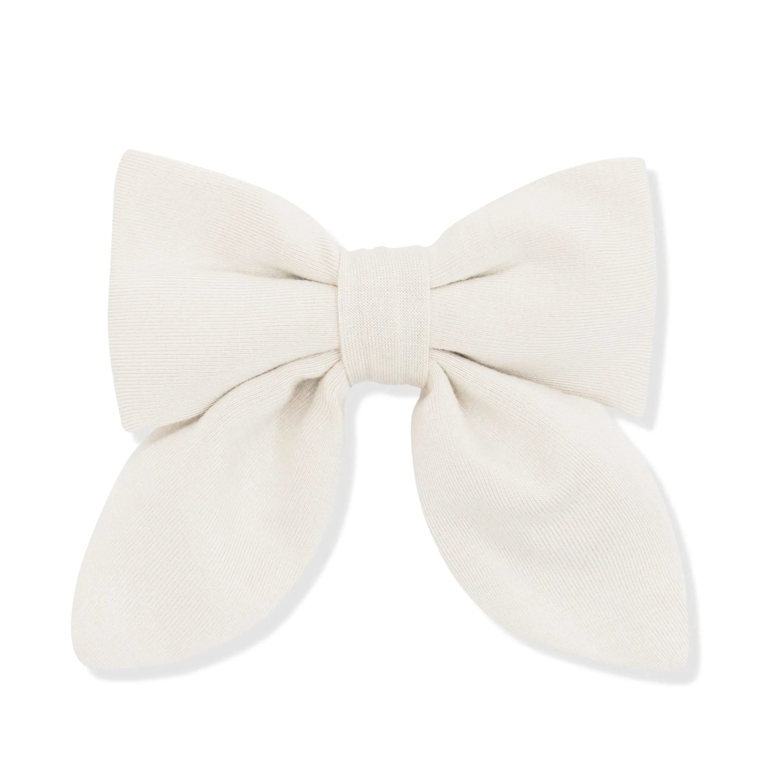 Medium Alligator Clip Bow in Oat