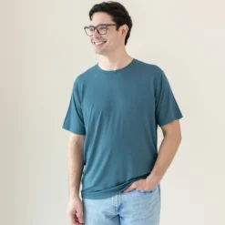 Men's Crew Neck Tee in Atlantic