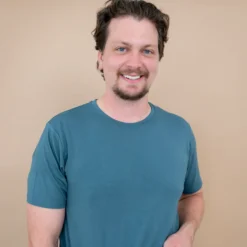 Men's Crew Neck Tee in Atlantic