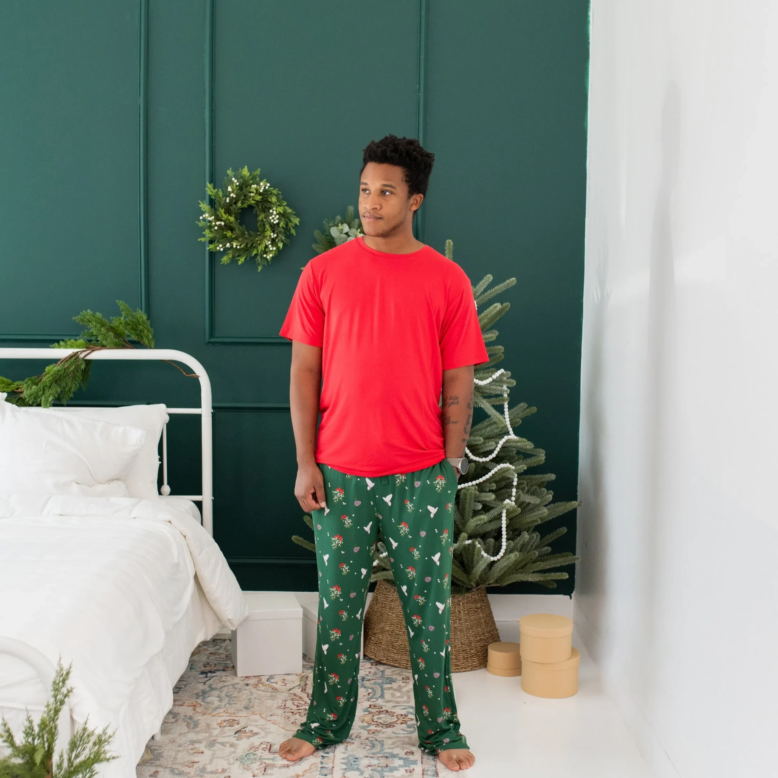 Men's Crew Neck Tee in Cardinal