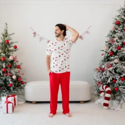 Men's Lounge Pants in Cardinal