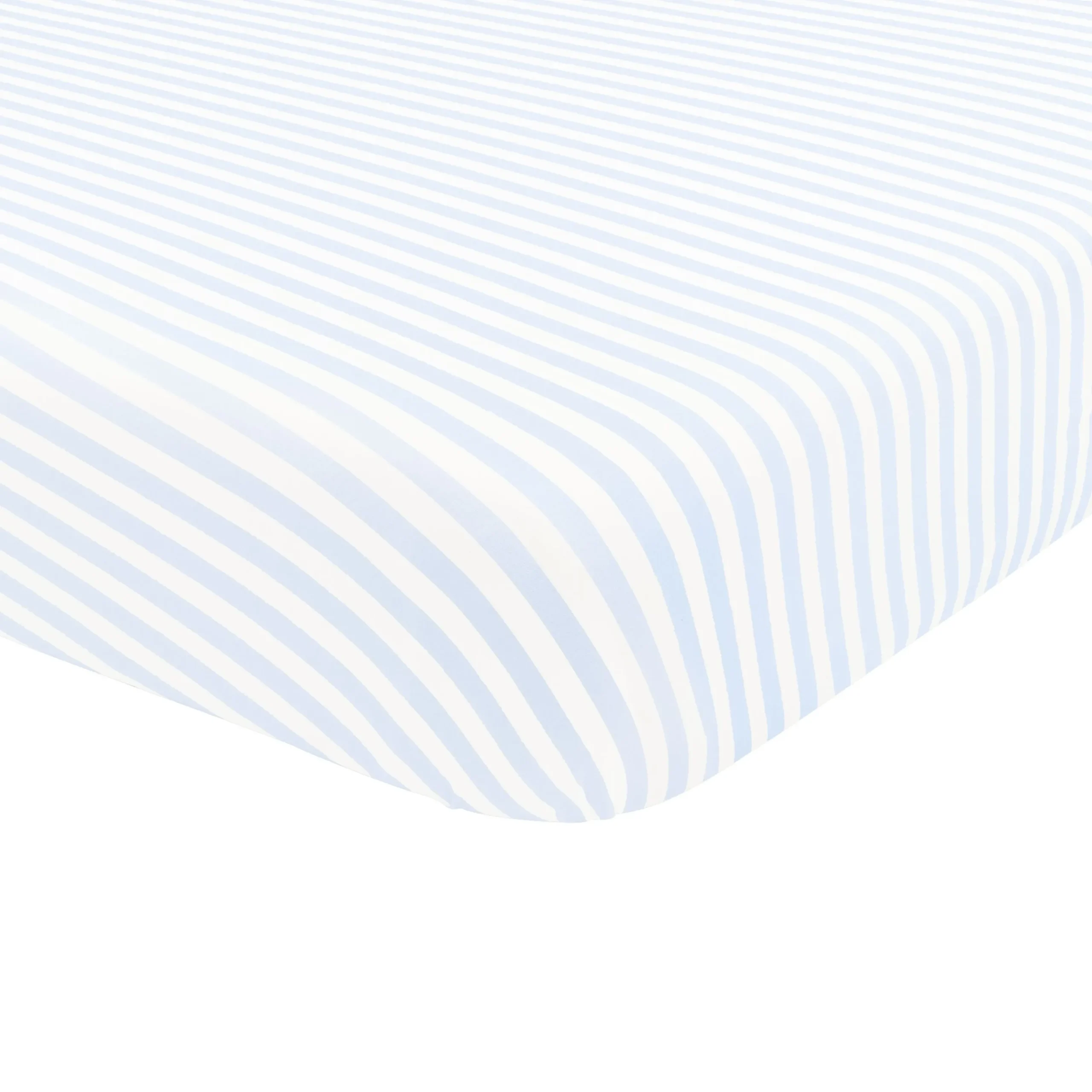 Mini Crib Sheet in Small Mist Stripe