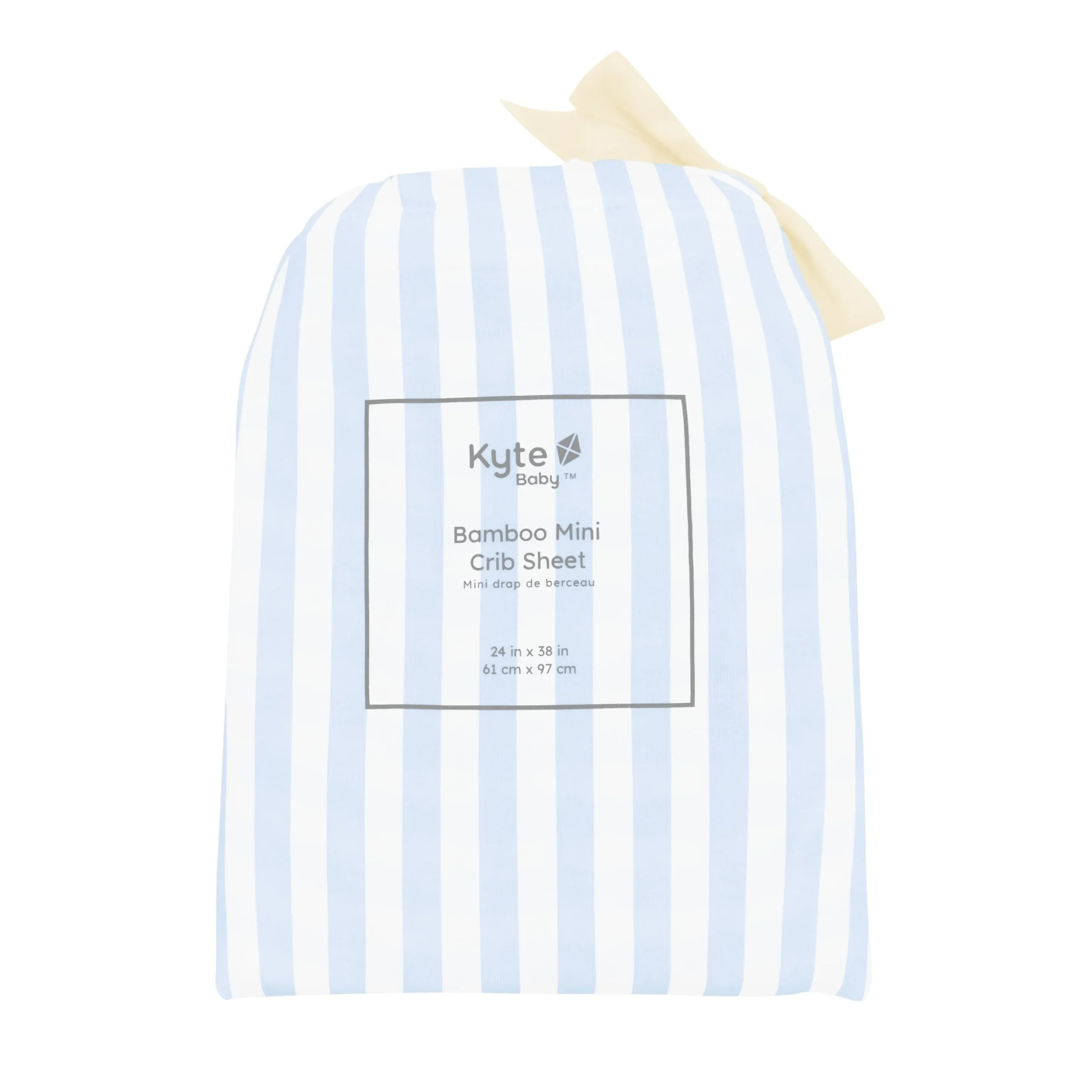 Mini Crib Sheet in Small Mist Stripe