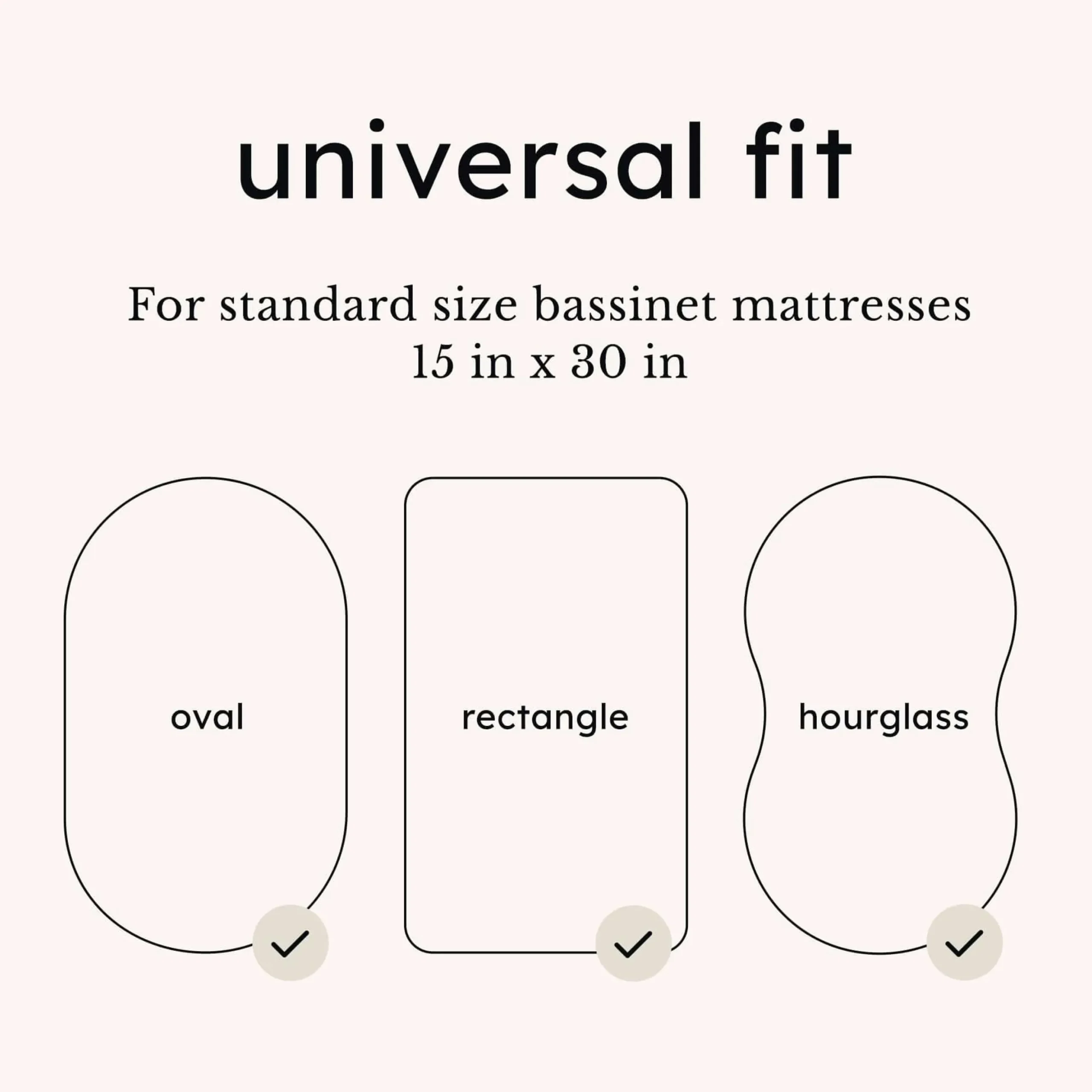 Oval Bassinet Sheet in Blush